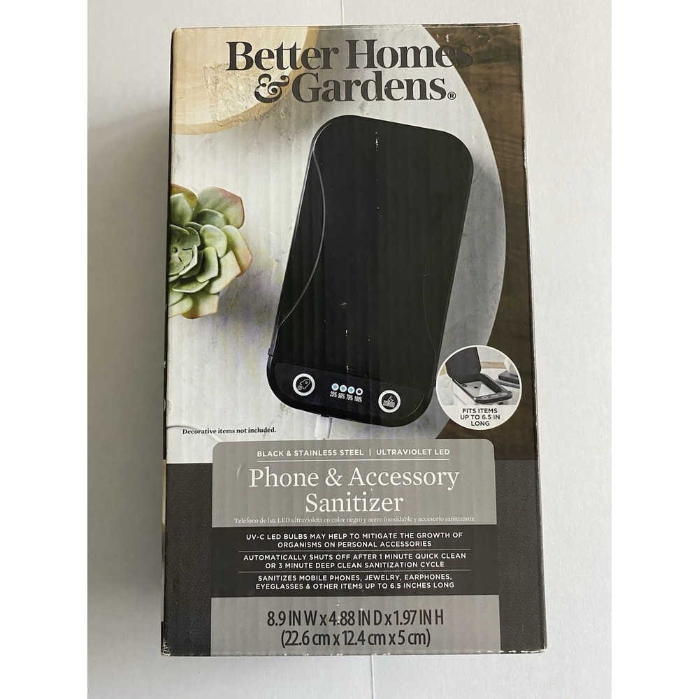 UV LED Cell Phone And Accessory Sanitizer By Better Homes‎ And Gardens